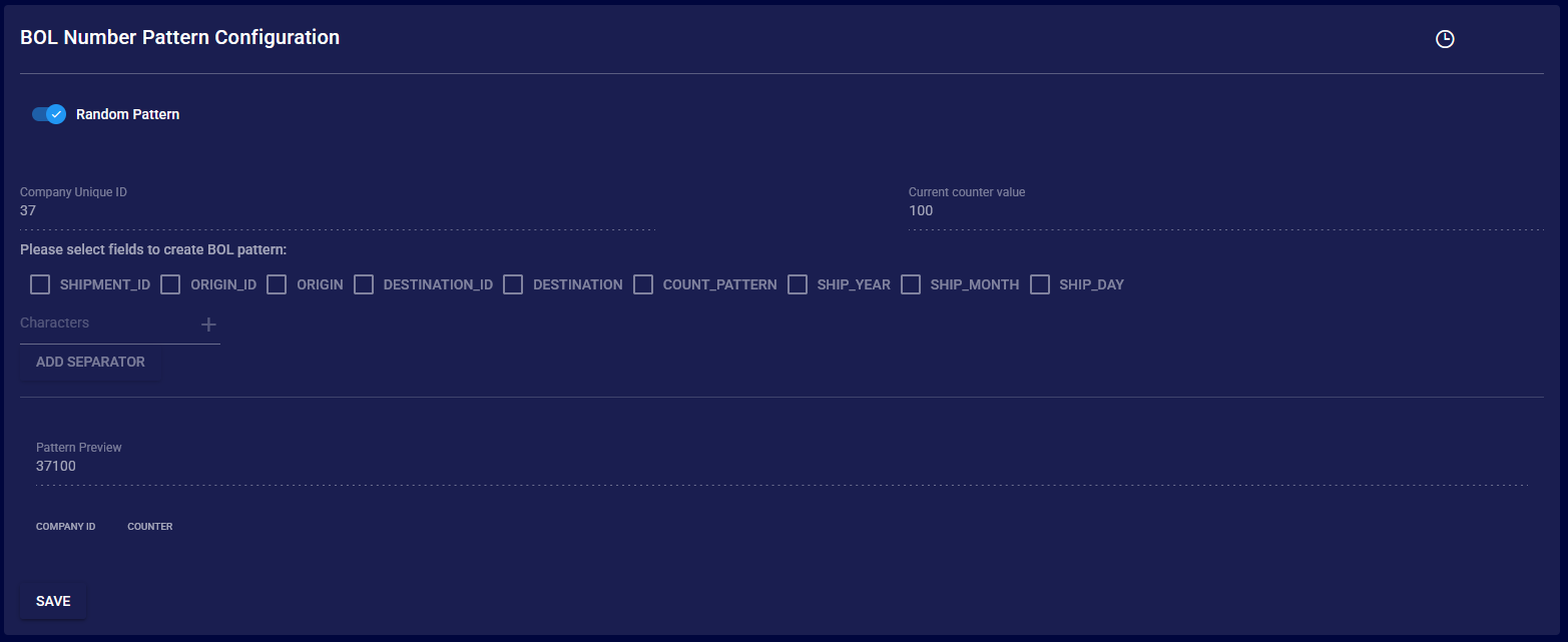 BOL Number - Wheelhouse Docs