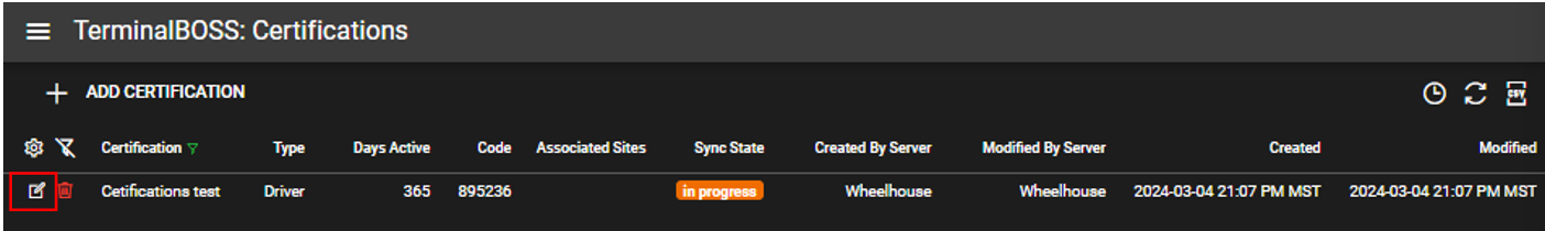 Certifications - Wheelhouse Docs