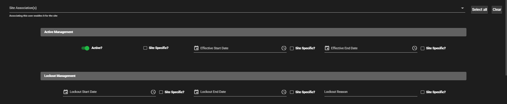 Site Management - Wheelhouse Docs